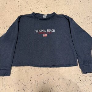 Vintage Cropped Crewneck Sweatshirt
